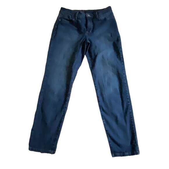 NYDJ Not Your Daughters Jeans Ankle Jeans-Dark Wash Denim-Size 8-GUC - Picture 1 of 7